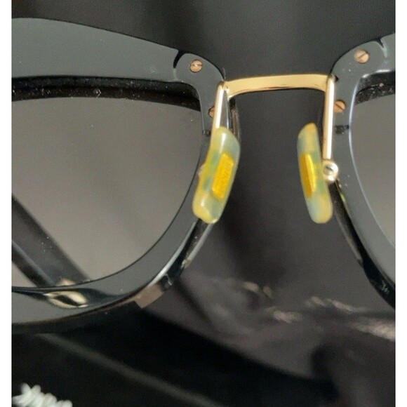 Miu Miu black and Gold frame sunglasses SMU 01X 67 15 06F -0A7 140 2N Made Italy main image 9